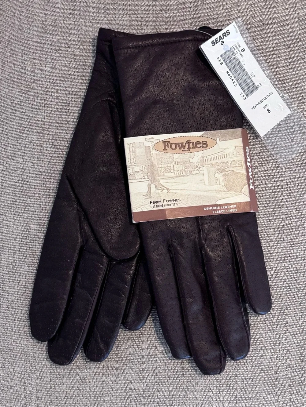 Vintage Dark Brown Leather Women’s Gloves - Fownes